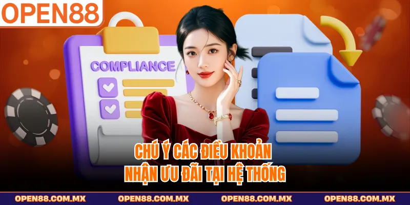 Chú ý các điều khoản nhận ưu đãi tại hệ thống