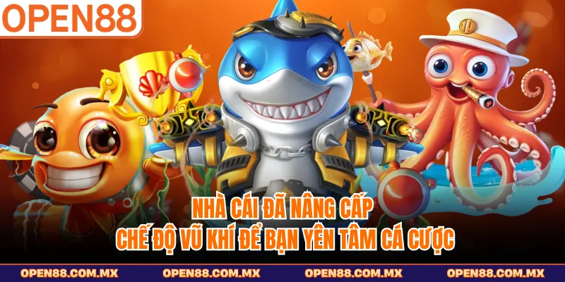 Nhà cái đã nâng cấp chế độ vũ khí để bạn yên tâm cá cược