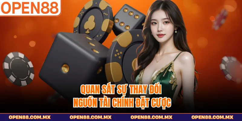 Quan sát sự thay đổi nguồn tài chính đặt cược